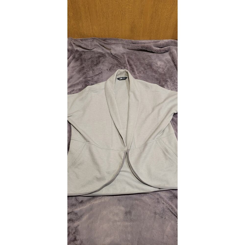 The North Face Open Front Cardigan Women's M Beige Wrap Jacket Cardigan